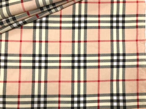 burberry raw materials|Burberry check fabric.